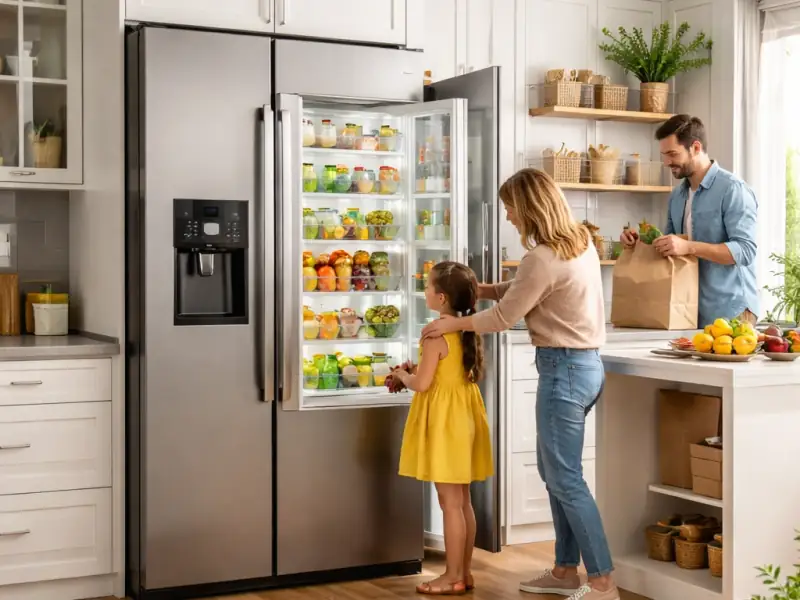 Frigider side by side pentru familie