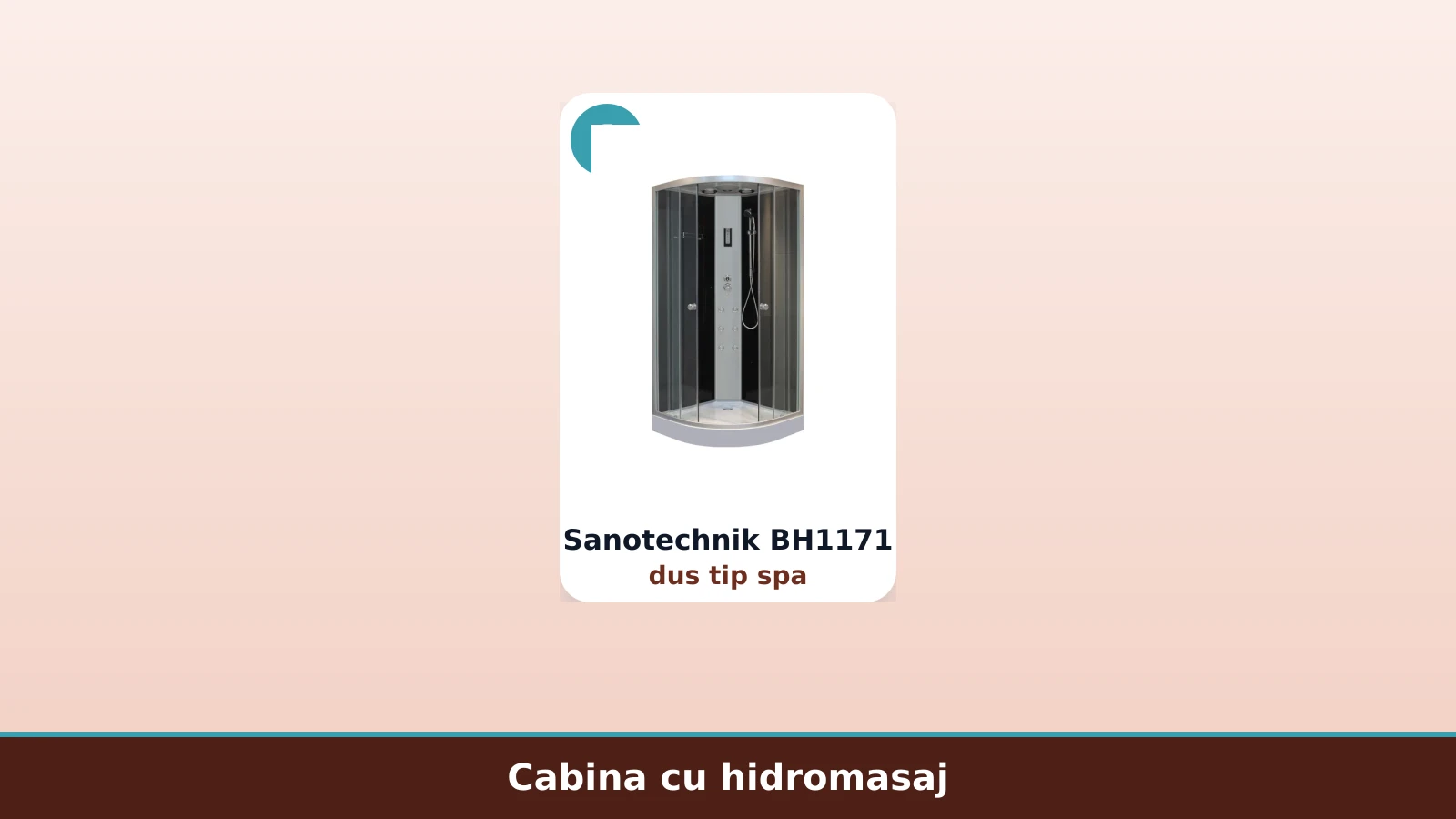 Cabina de dus completa cu hidromasaj Sanotechnik
