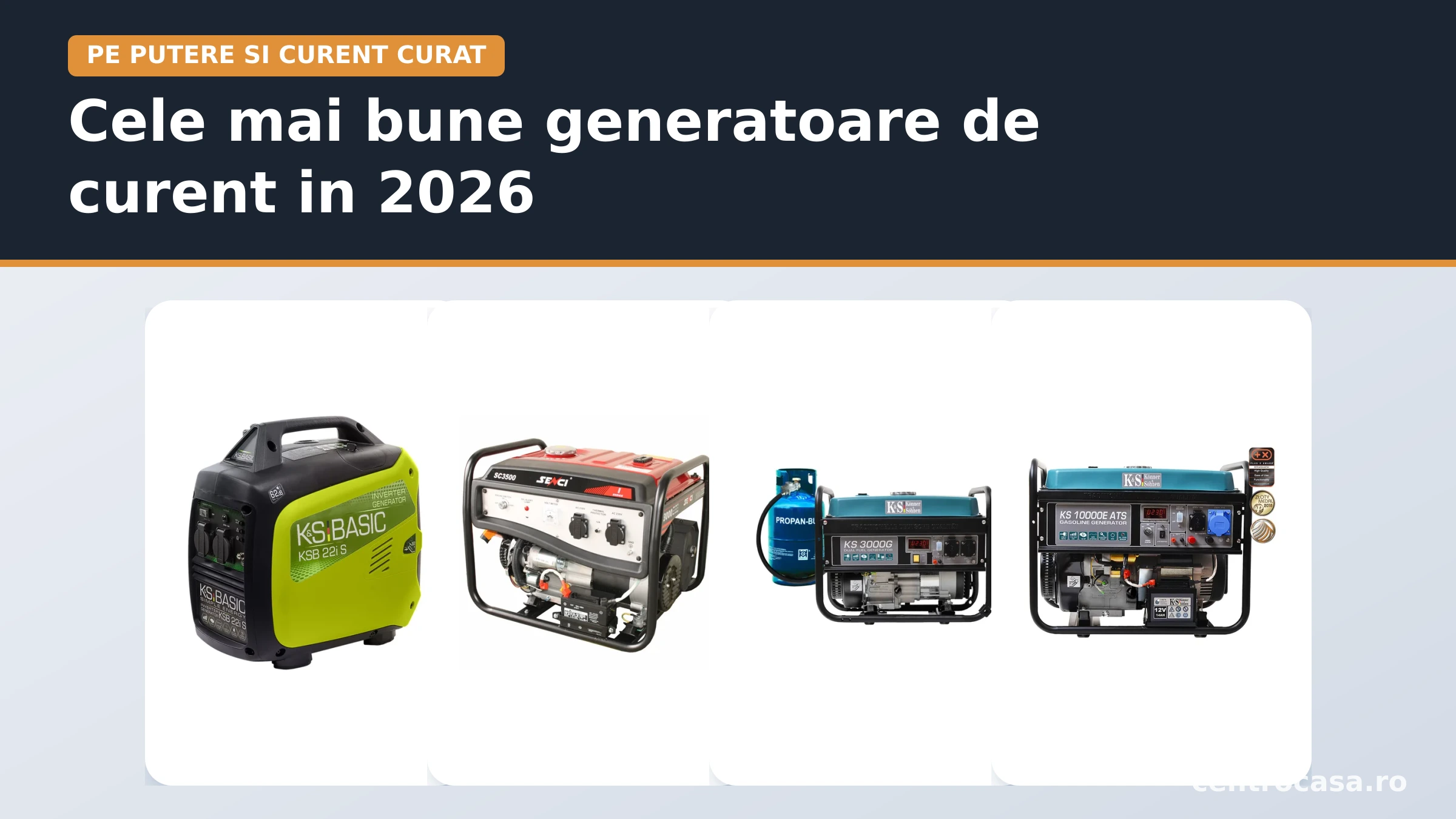 Cele mai bune generatoare de curent