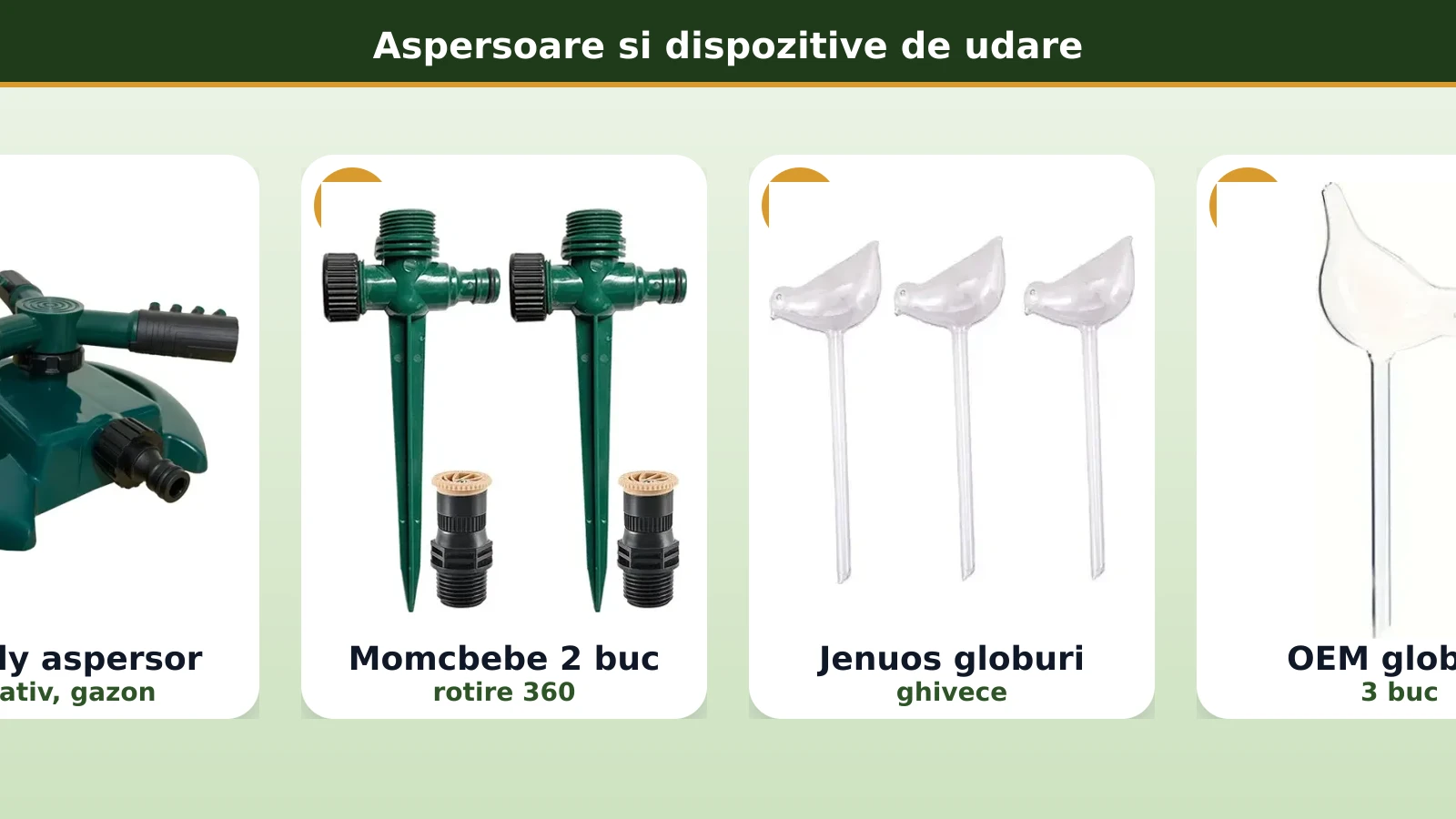 Aspersoare si globuri de udare: Nextly, Momcbebe, Jenuos