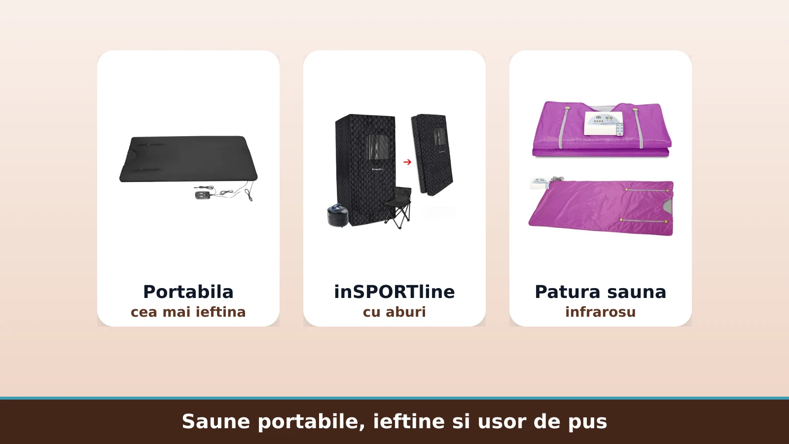 Saune portabile cu aburi si patura de sauna infrarosu