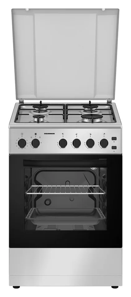 Heinner HFSC-S50LITGSL, gaz, aprindere electrica, timer