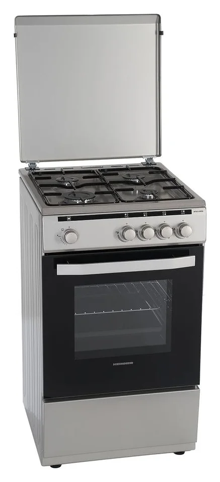 Heinner HFSC-V50SL, gaz, siguranta plita si cuptor, 52 l