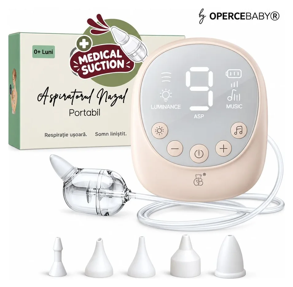 OPERCEBABY, aspirator nazal electric, 9 trepte