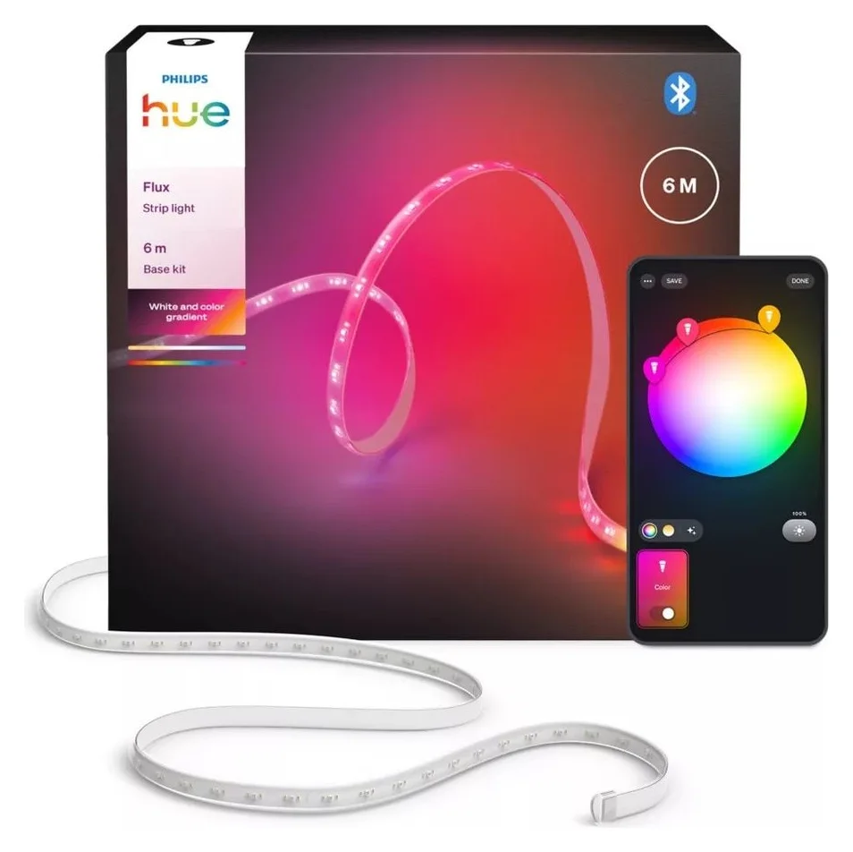 Philips Hue Flux 6 metri, trei rubrici in toata pagina de produs