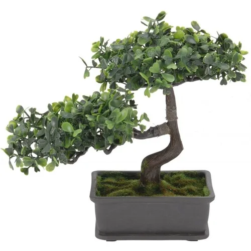 Bonsai artificial, Verde deschis si inchis, dimensiunea de 23cm