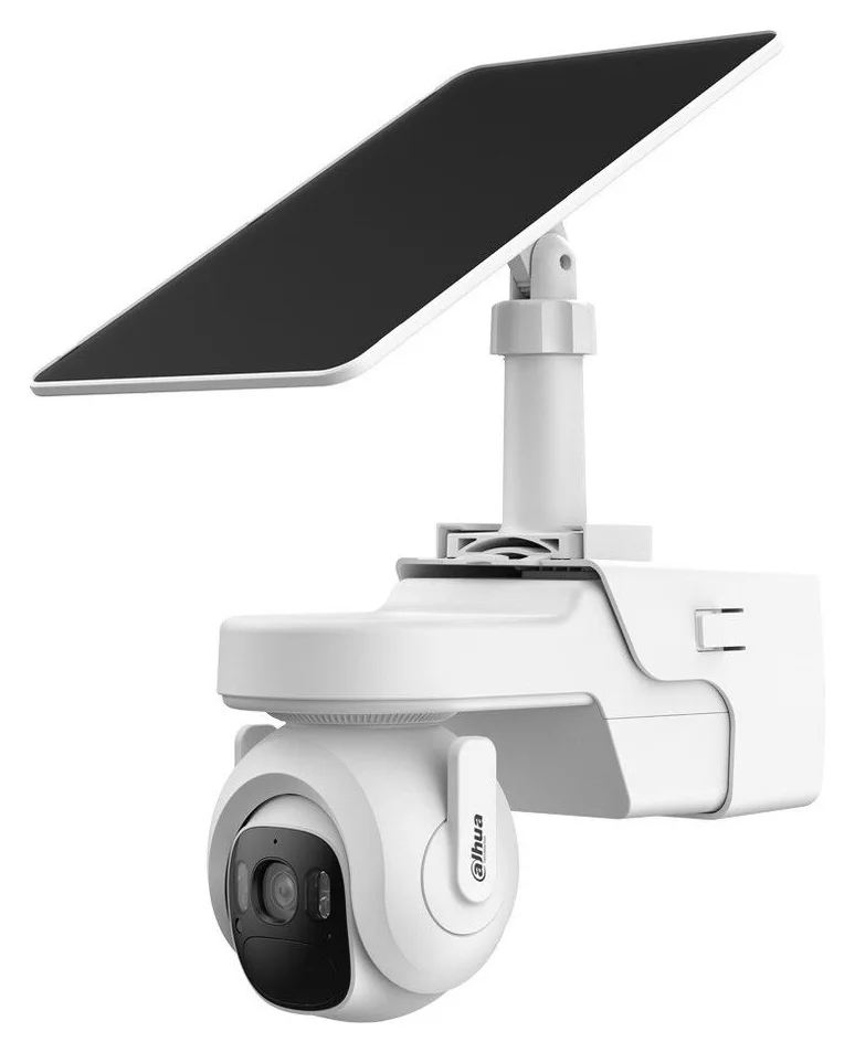 Camera de Supraveghere Wireless 4G Pan/Tilt Dahua cu Panou Solar 8W DH-KIT-EUR/IPC-BP4AP-4G-0360B/M0508, 4MP 2560×1440, AOV, Night Vision, Smart Dual Light, AI Human/Vehicle Detection, Motion Detection, Quick Wake, Two-Way Talk, Baterie 18889mAh, IP66