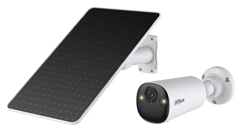Camera de Supraveghere Wireless Dahua cu Panou Solar DH-KIT-EUR/IPC-BF8CP-0210B-XL-Pearl/M0508, 8MP 3840×2160, WiFi 6 Dual Band, AOV, Night Vision, Smart Dual Light, AI Human/Vehicle Detection, Motion Detection, Quick Wake, Baterie 32.4Wh, IP66