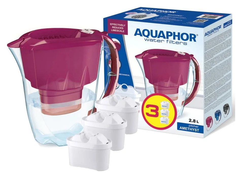 Aquaphor Amethyst, 2,8 litri, cu 3 filtre