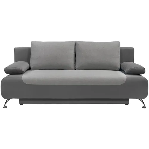 Canapea extensibila KringX Drammen, 195x98x94 cm, culoare gri