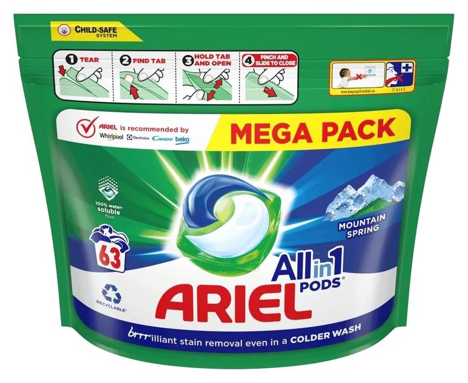 Ariel All-in-1 PODS, 63 de capsule