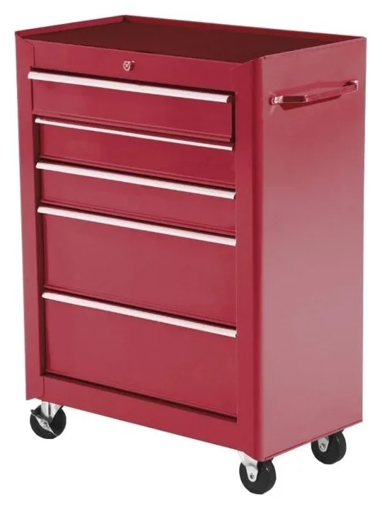 Homcom, carucior 5 sertare, otel, 61,5 x 33 x 82,5 cm