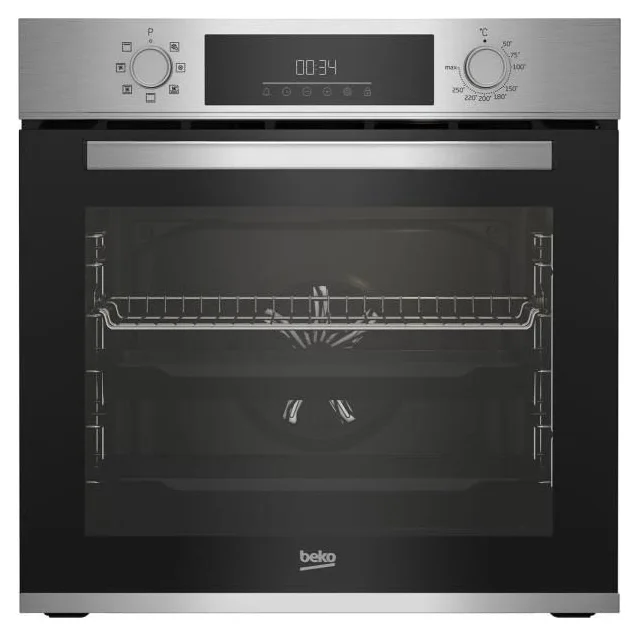 Cuptor incorporabil Beko BBIM12300XM, Electric, Multifunctional, 71 l, Clasa A, Autocuratare catalitica, AEROperfect, Multifunctional, 8 Functii, Clasa A, 3D Cooking, SteamShine Cleaning, Inox