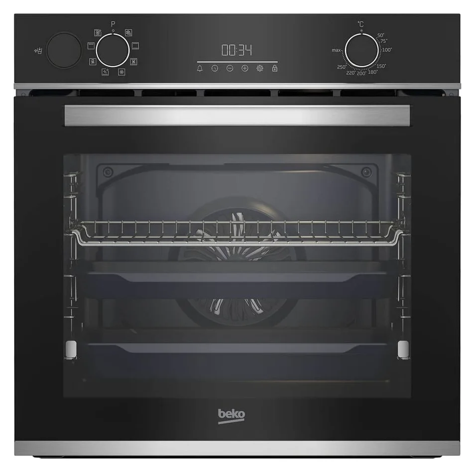 Cuptor incorporabil Beko BBIS13300XMSE, Electric, Autocuratare catalitica, 72 l, AeroPerfect, Grill, 3D Cooking, Steam Assisted Cooking, Steam Shine Cleaning, SoftClose, Clasa A+, Negru