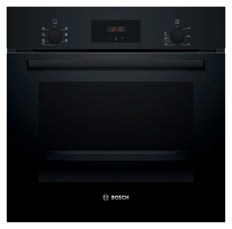 Cuptor incorporabil Bosch HBF133BA1, Electric, 66 l, Grill, Autocuratare EcoClean Direct, Convectie 3D, Clasa A, Negru