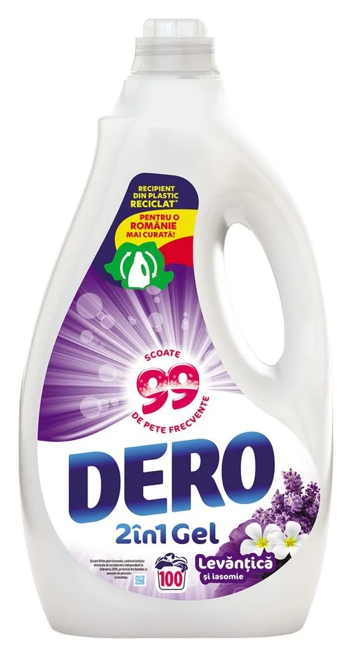 Dero 2in1 lichid, 5 litri, 100 de spalari