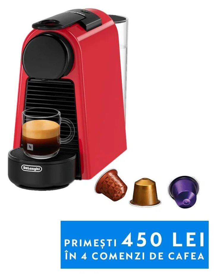 Nespresso Essenza Mini rosu, aceeasi masina