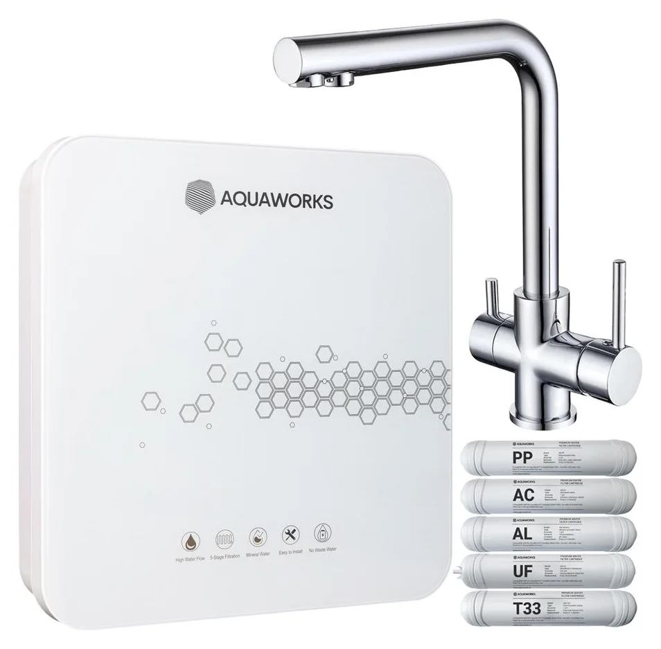 AquaWorks Complete, cinci trepte si baterie cu trei cai