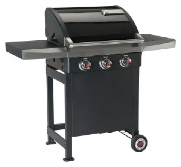 Gratar gaz Grillchef Rexon, Landmann, 3 arzatoare, 11 KW, suprafata de gatit 66x40.5 cm