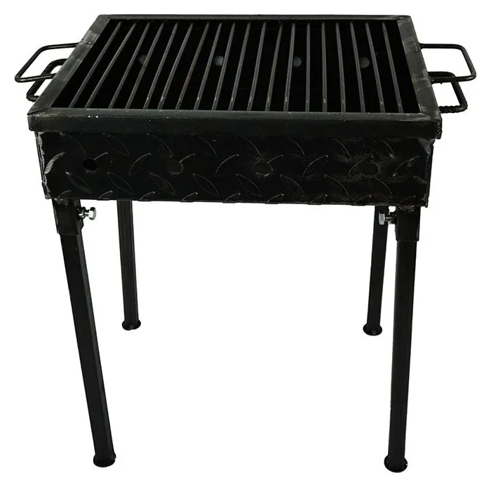 Gratar metalic pe carbuni 50x35 cm, grosime tabla 3mm
