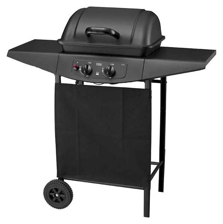 Gratar TSA0080, 5 kW, 2 arzatoare (Negru)