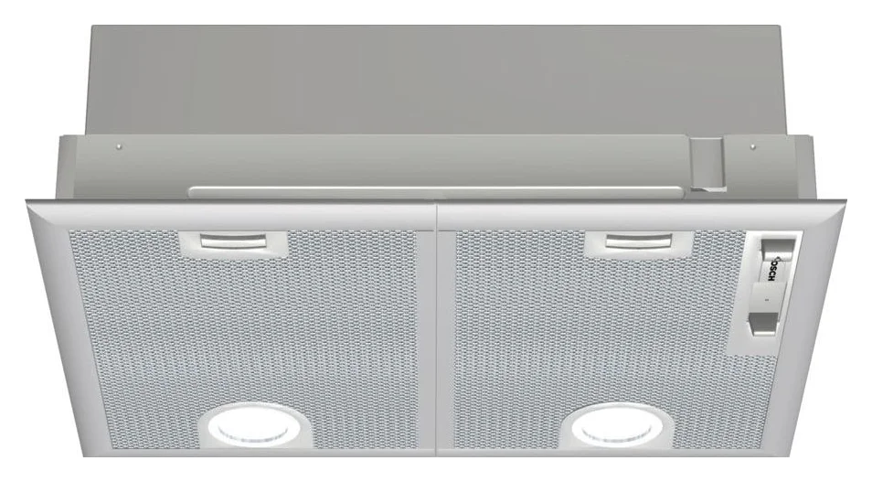 Hota incorporabila Bosch DHL555BL, Putere de absorbtie 681 mc/h, Iluminare LED, Clasa C, 50 cm, Argintiu