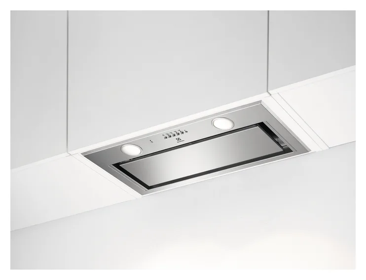 Hota incorporabila Electrolux LFG716X, Putere de absorbtie 700 mc/h, Conectivitate plita, Iluminare LED, Clasa A, 54 cm, Inox