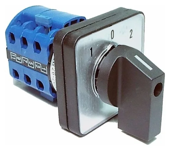Intrerupator rotativ 3 etaje 25A 1-0-2, Buton rotativ, 230V/400V