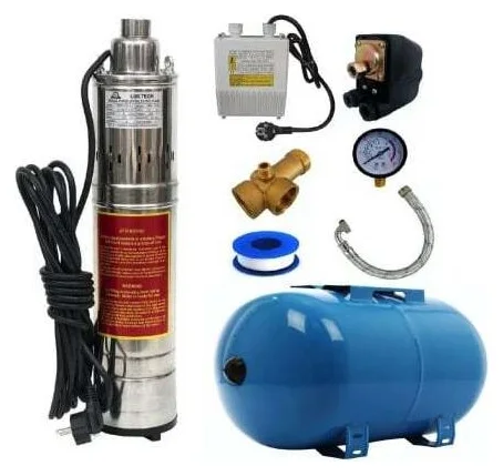 Kit hidrofor 50 l cu pompa submersibila Heber, 30 m
