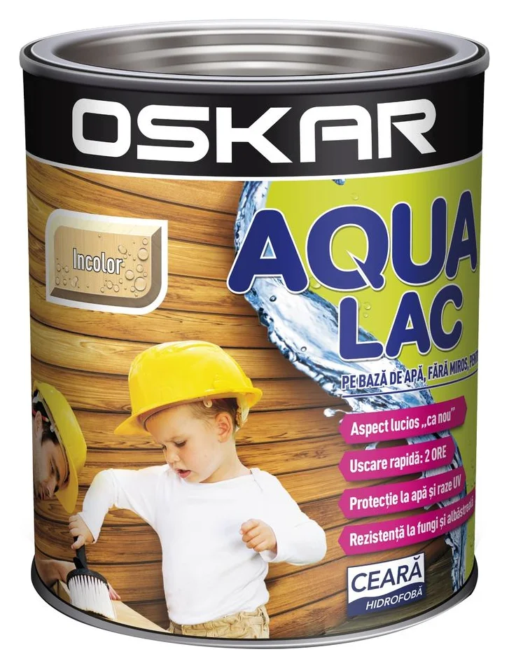 Lac Oskar Aqua incolor, pe baza de apa, 0,75 l