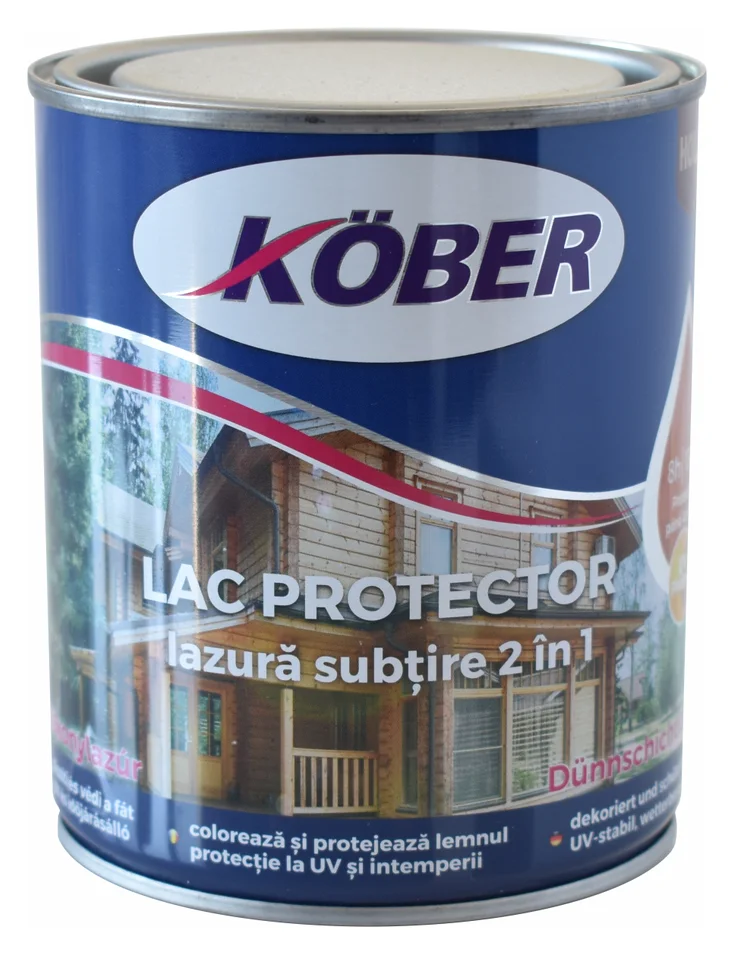 Kober lazura subtire incolora, 0,75 l