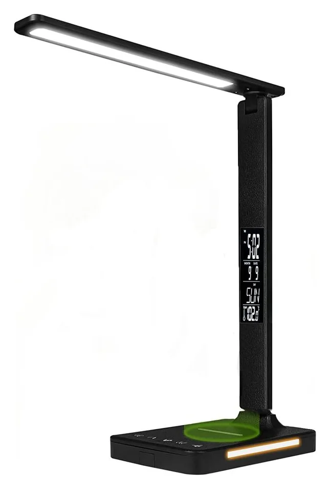 Elindor, lampa cu LED, incarcare wireless si afisaj