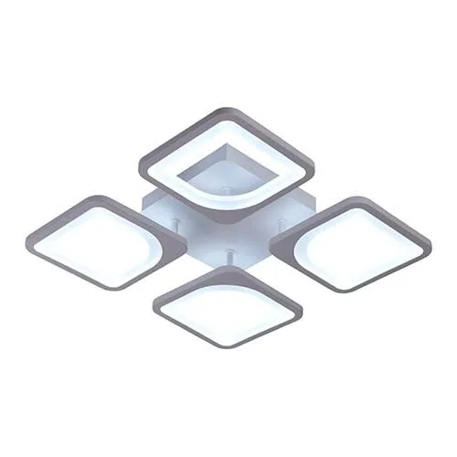 Lustra Led Square Design, telecomanda, intensifica reglabila, 8859/4, lumina calda, neutra, rece