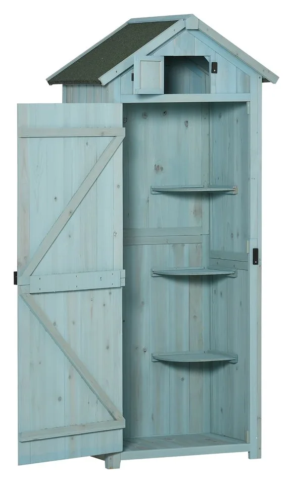 Dulap de lemn Outsunny 77x63 cm, trei rafturi