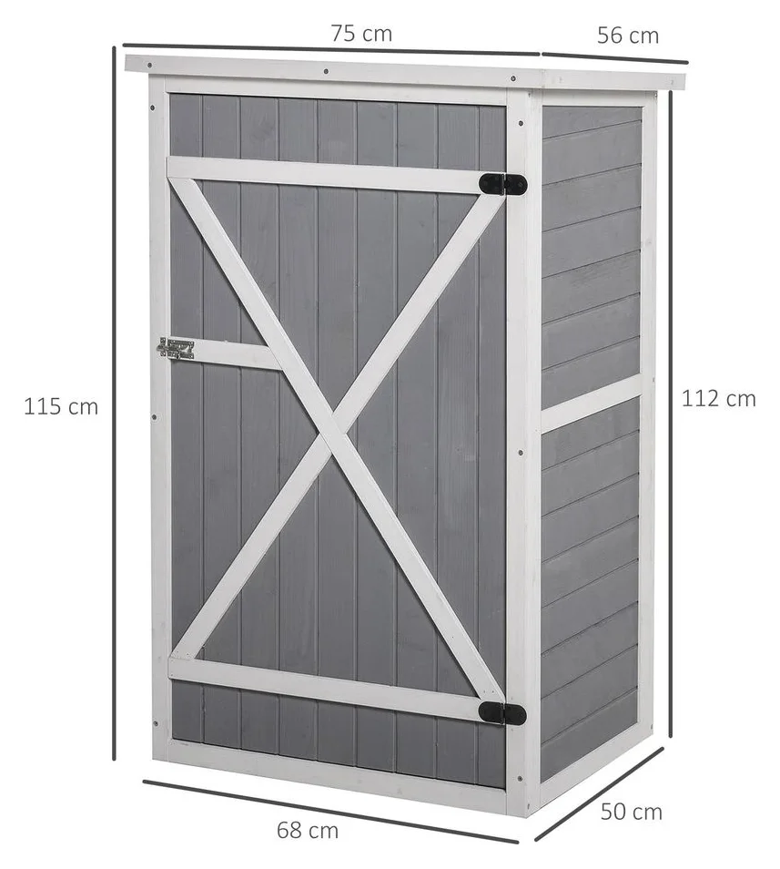Magazie de lemn Outsunny 75x56 cm