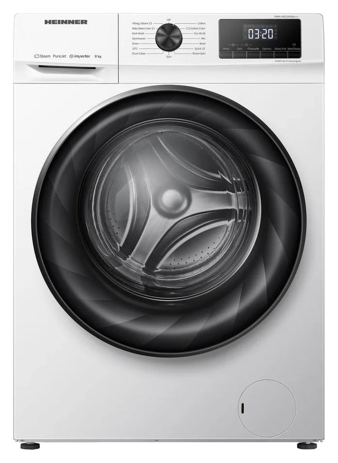 Heinner HWM-H8014INVA, 8 kg, 1.400 rpm, clasa A