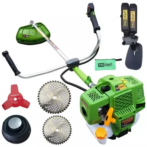 Motocoasa PROCRAFT Germany T4350, 6CP,58CC +4 sisteme de taiere
