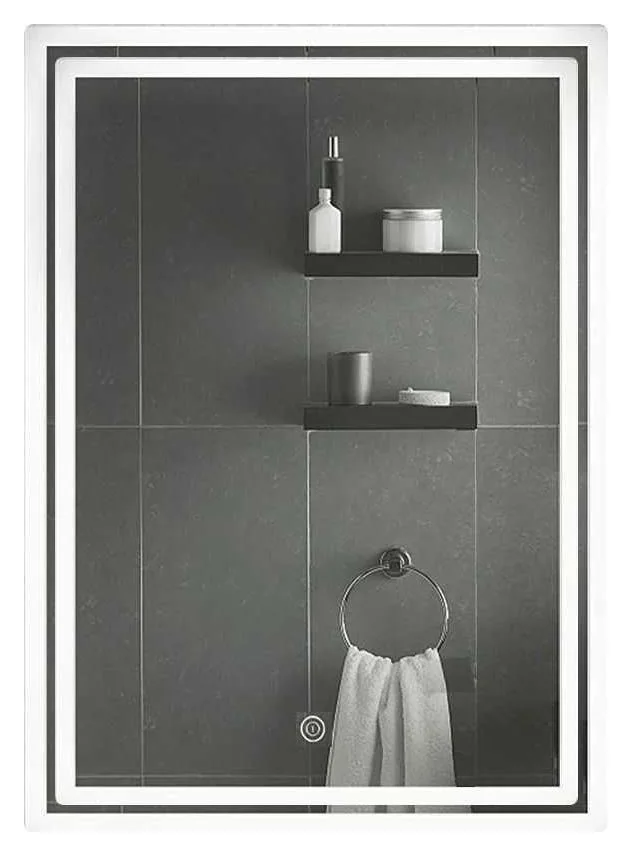 Oglinda 60x80 cm cu led si buton touch, 317 lei