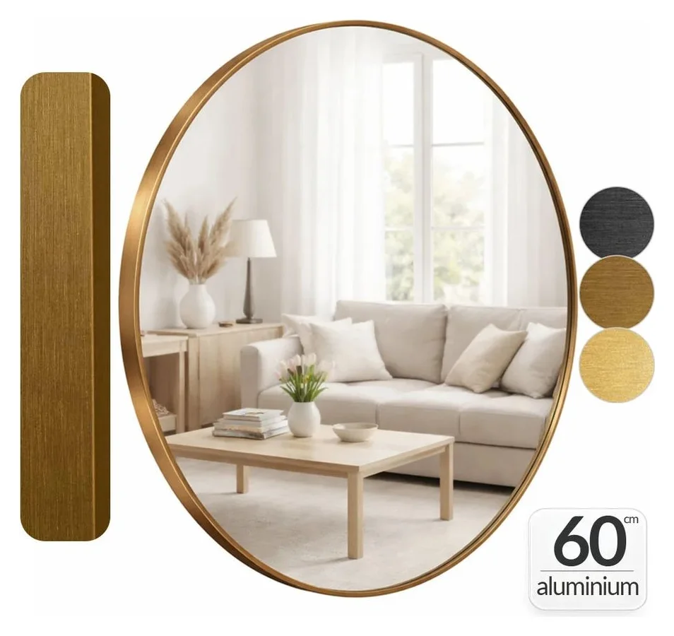 Rotunda 60 cm cu rama bronz, fara LED