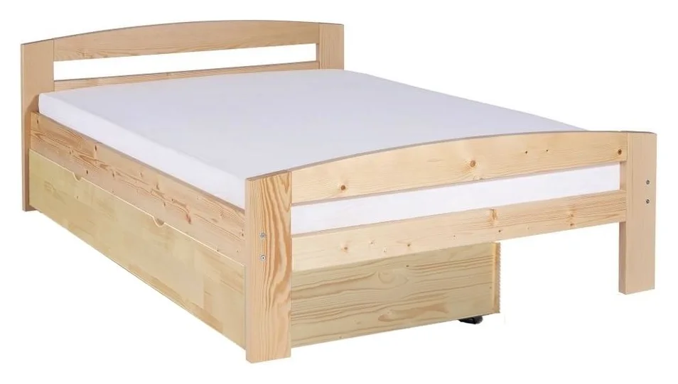 Serena cu lada, lemn masiv, 140 pe 200 cm