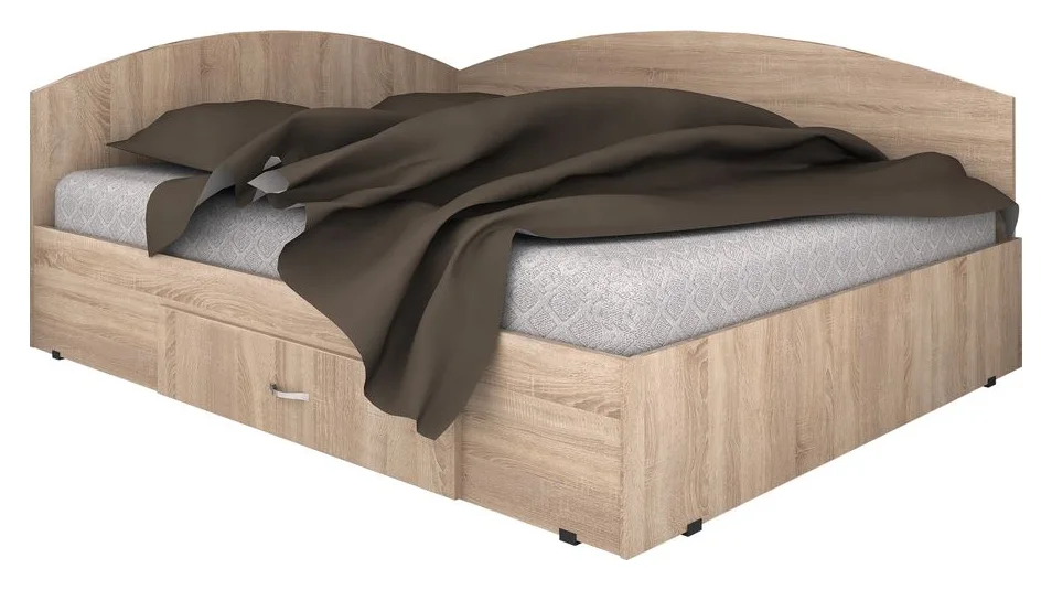 Marcel Prod, pat pe colt cu sertar, 140 pe 200