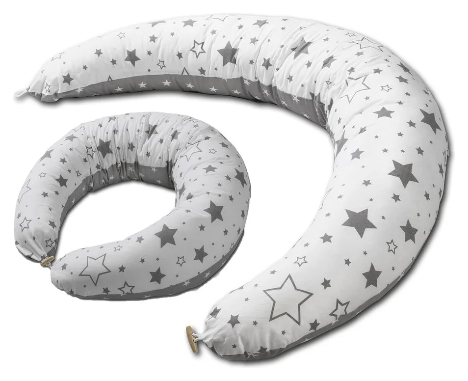 Perna gravide 200x35 cm cu husa detasabila Kidizi Hanna Galaxy Grey