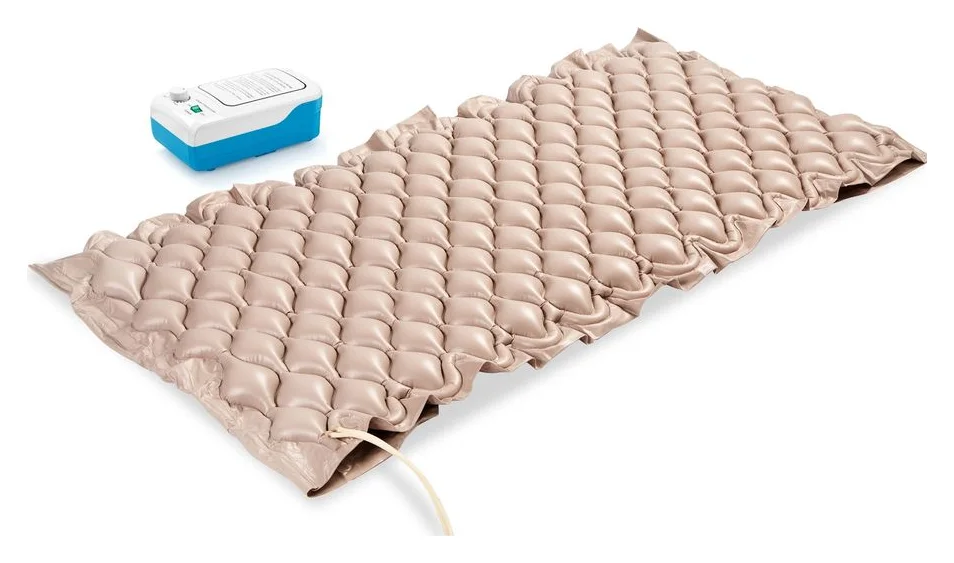 Saltea Antiescara Cu Compresor, Alhena®, Fitconn FU-AM001, 200 x 90 cm, Saltea Pentru Escare Cu Presiune Alternativa, Saltea Medicala Cu Sistem Antidecubit, Pompa Inclusa, Reglare Simpla, Pentru Pacienti Imobilizati, Uz Domiciliu Sau Spital, Bej