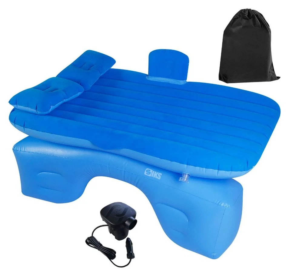 SIKS saltea auto pentru bancheta, 125x75 cm, cu pompa si 2 perne