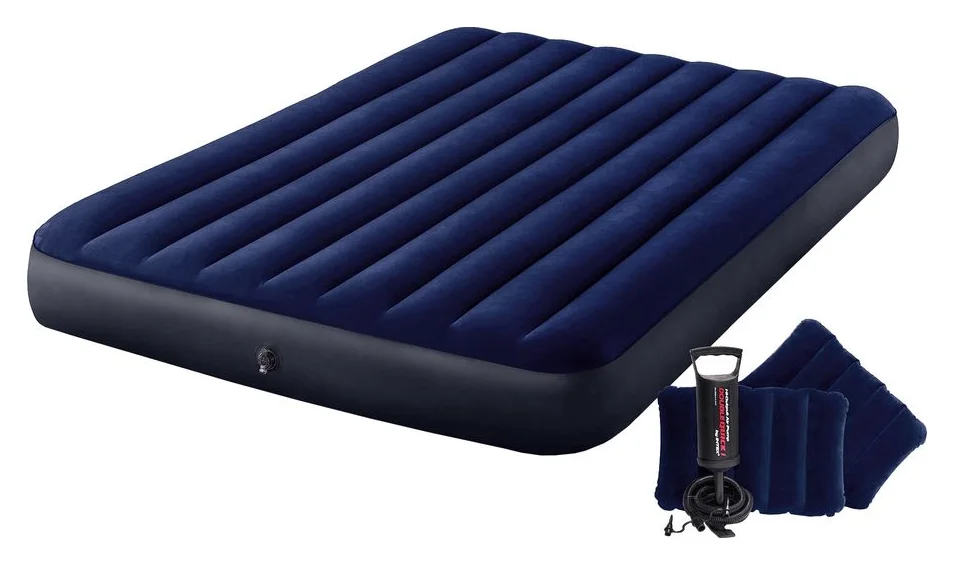 Intex Queen Dura Beam cu pompa manuala, 203x152x25 cm