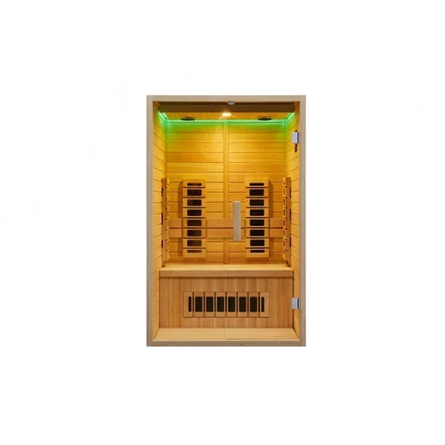 Sauna cu infrarosu de interior WS-1808B, 1200 x 1050 x 1900 mm, capacitate: 1-2 persoane, 1500 W, pin alb