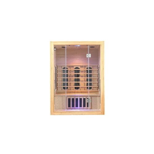 Sauna DHARANI S3 pentru 3 persoane, 190 x 110 x 140 cm, Maro
