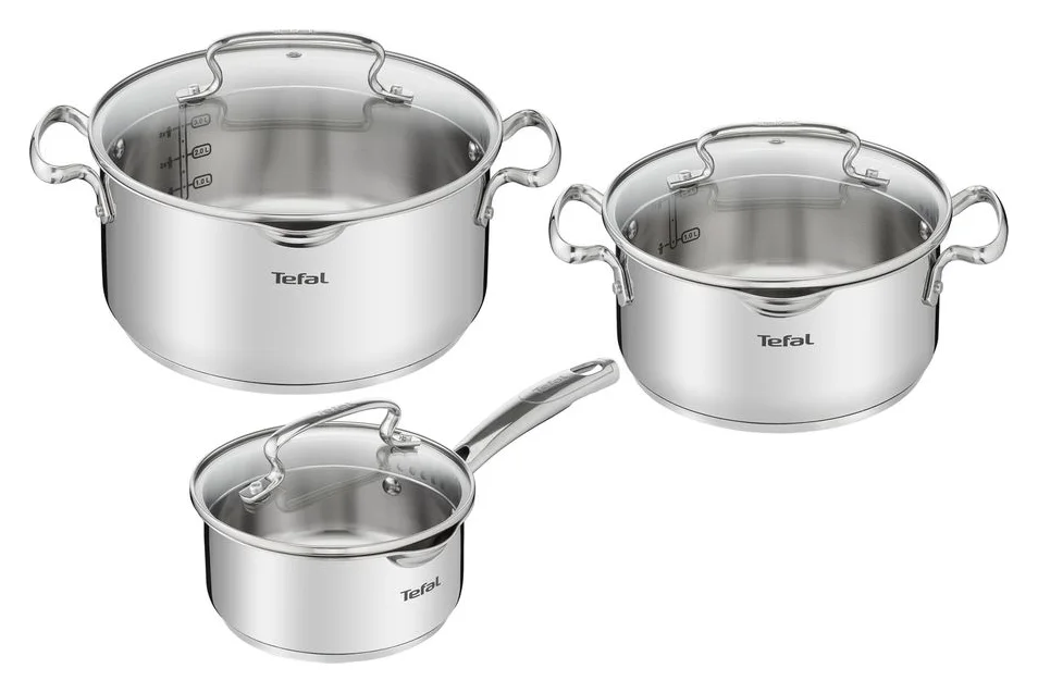 Tefal Duetto+ G719S674, set 6 piese, inox, 16-24 cm
