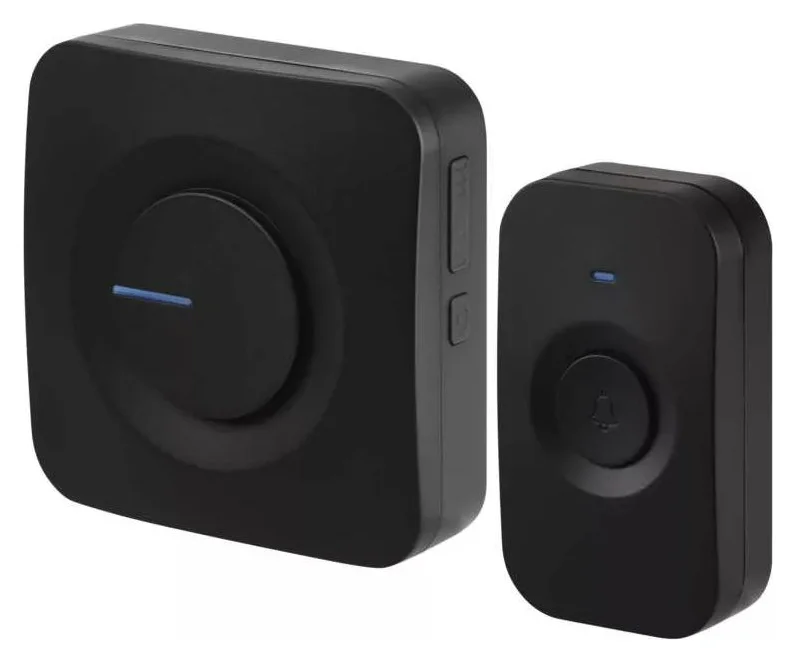 Sonerie wireless Emos DC P5728, semnalizare luminoasa, 52 tonuri, volum reglabil, 90 dB, 180 m, Negru