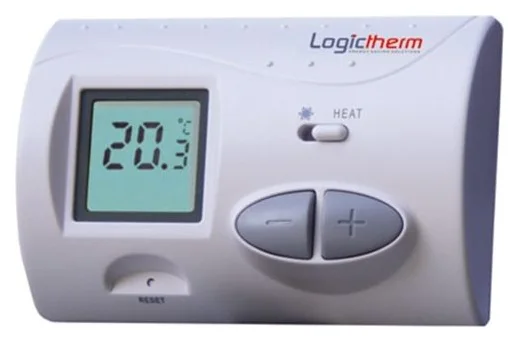 Termostat de ambient cu fir pentru centrala Logictherm C3, digital, afisaj LCD